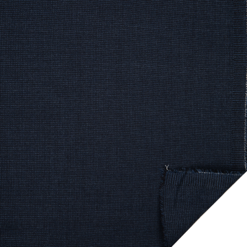 blue black wool cotton mix