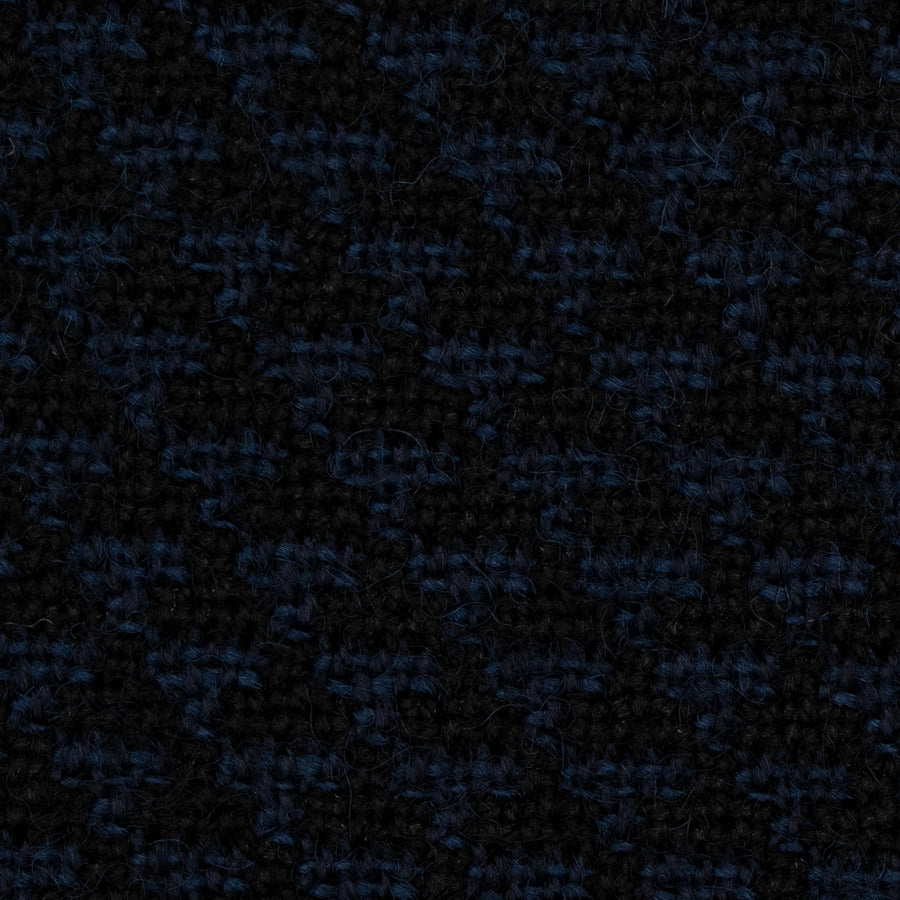 black blue wool cotton mix